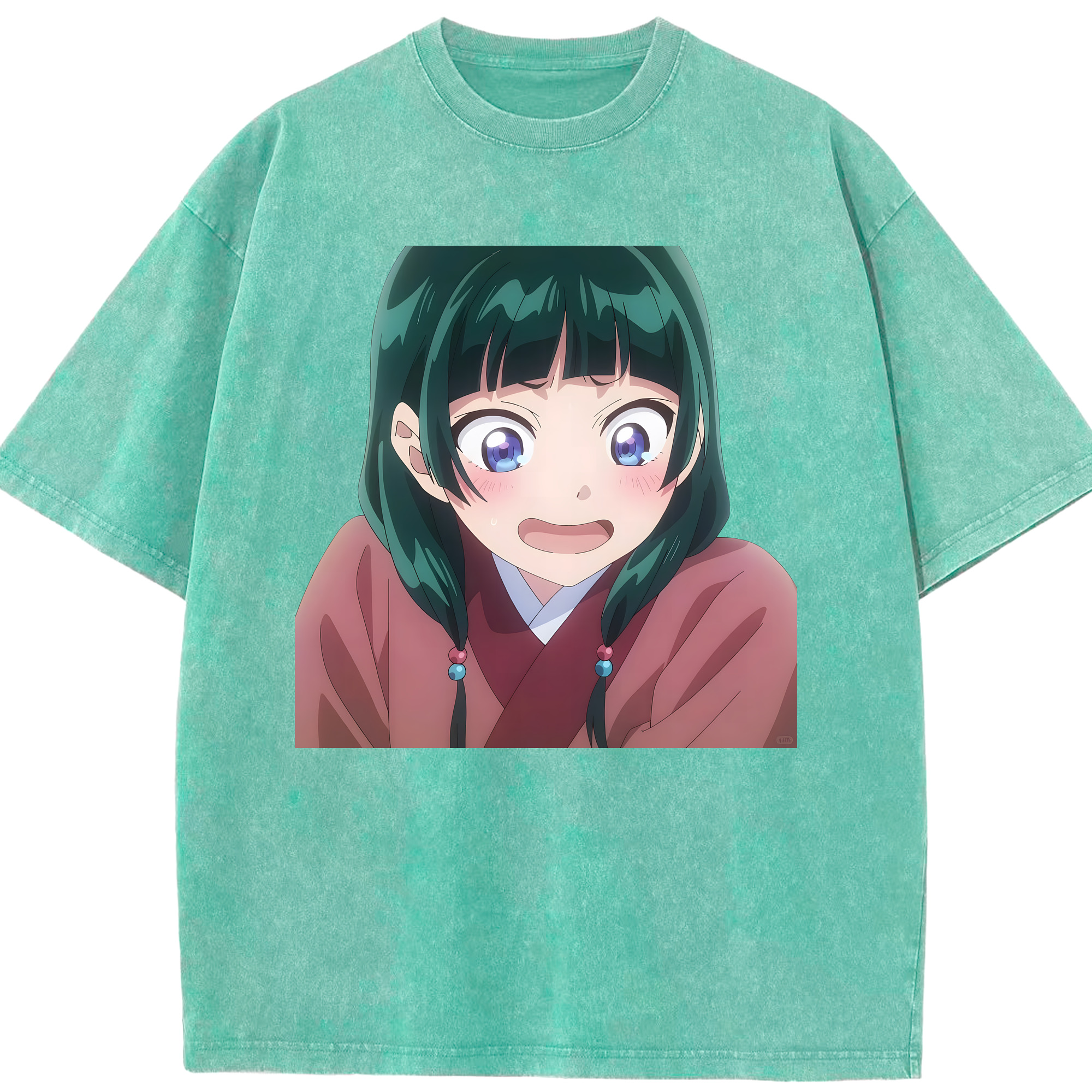 （画像用） 薬屋のひとりごと The Apothecary Diaries 綿100% ヴィンテージ風 半袖Tシャツ（フロントプリント）